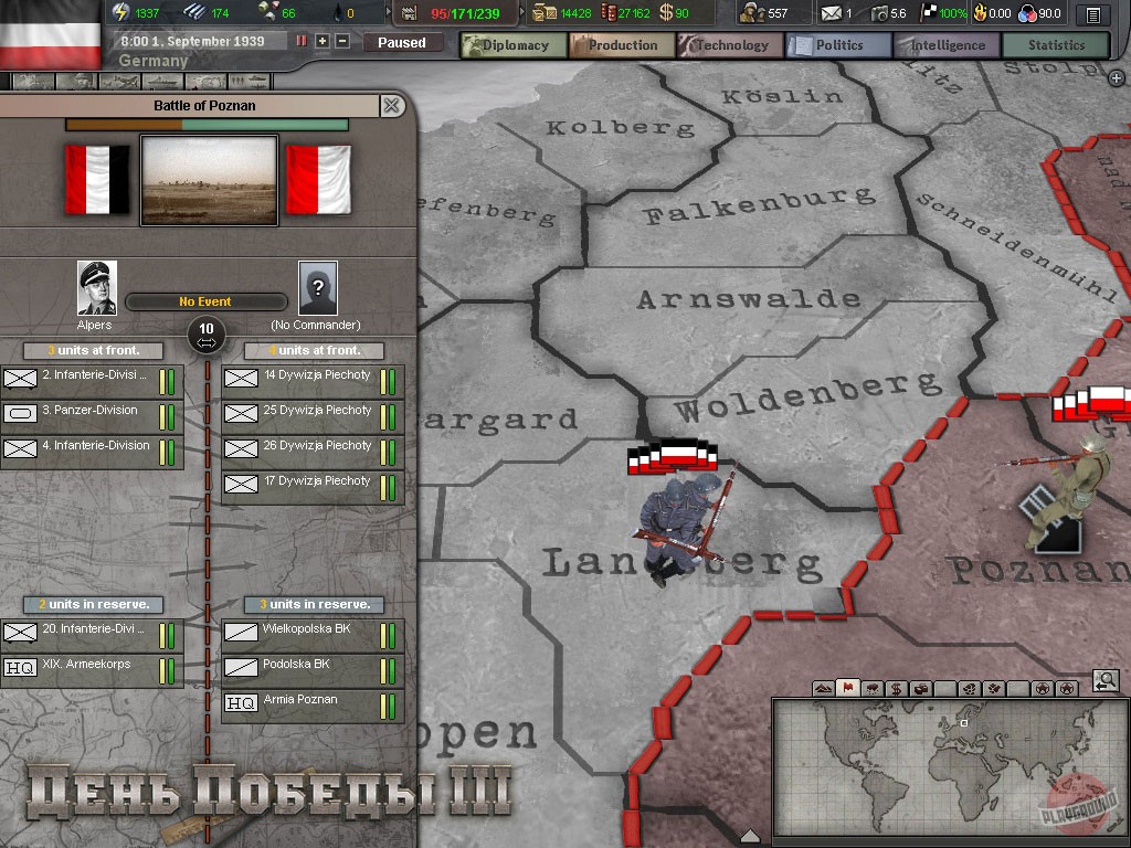 Скриншот из игры Hearts of Iron 3 - 17