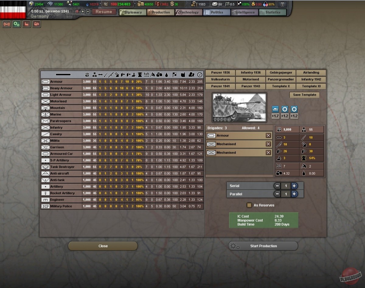 Скриншот из игры Hearts of Iron 3 - 14