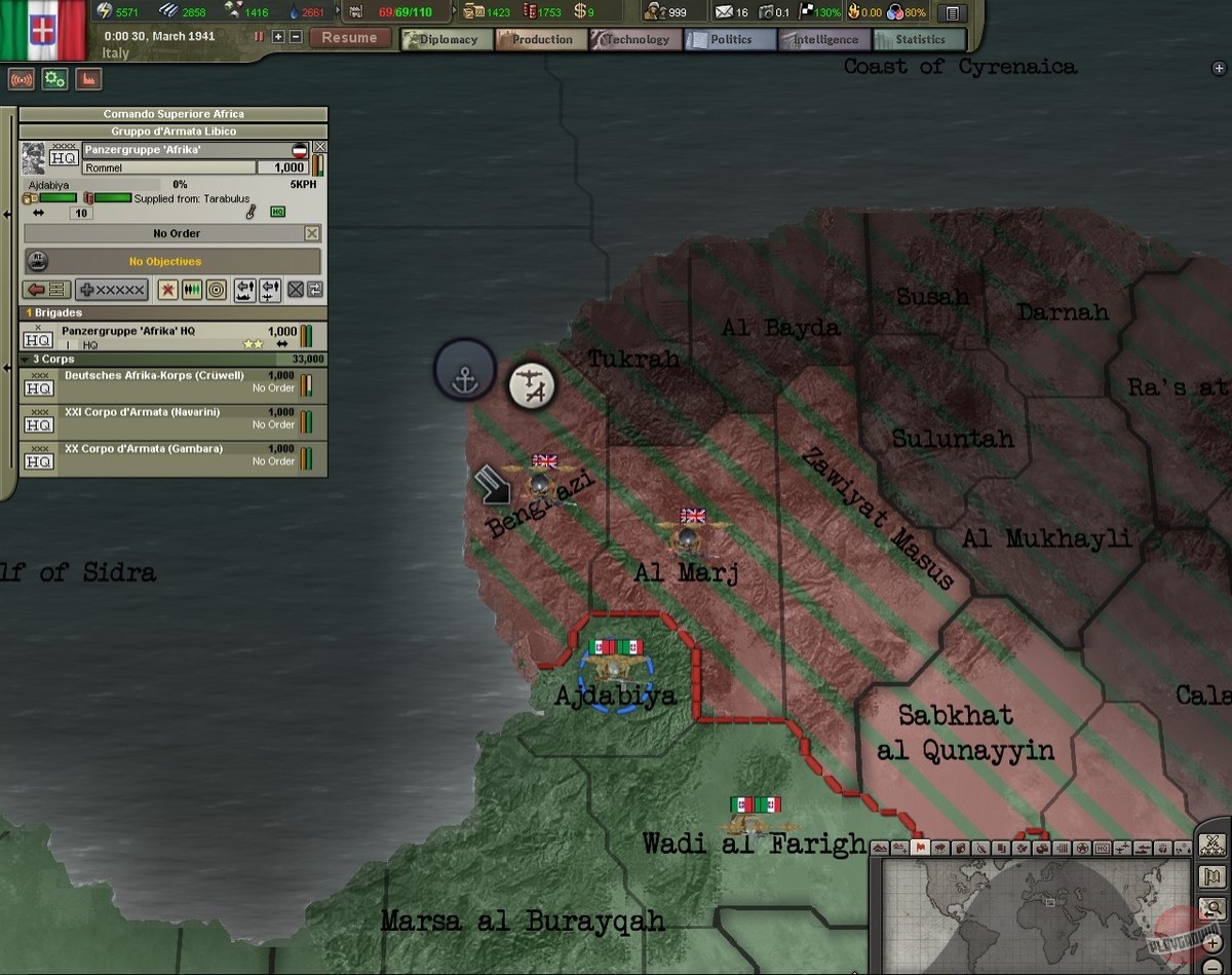 Скриншот из игры Hearts of Iron 3 - 16