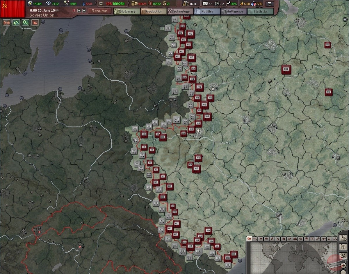 Скриншот из игры Hearts of Iron 3 - 9