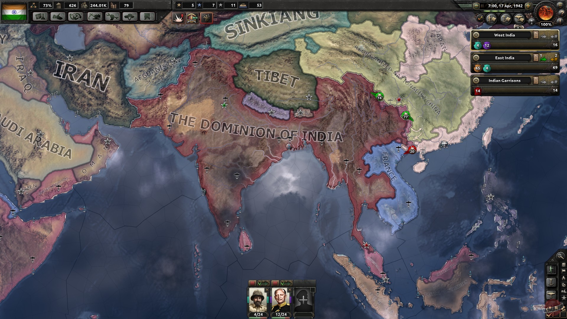 Скриншот из игры Hearts of Iron 4 - 3