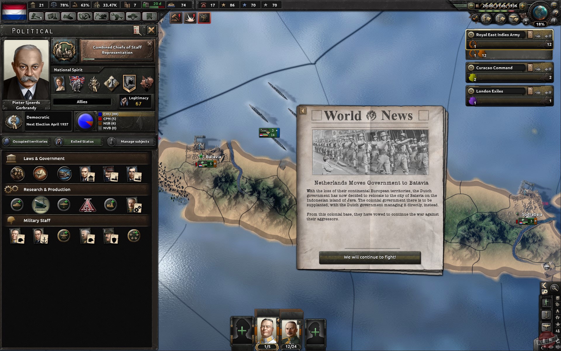 Скриншот из игры Hearts of Iron 4 - 27
