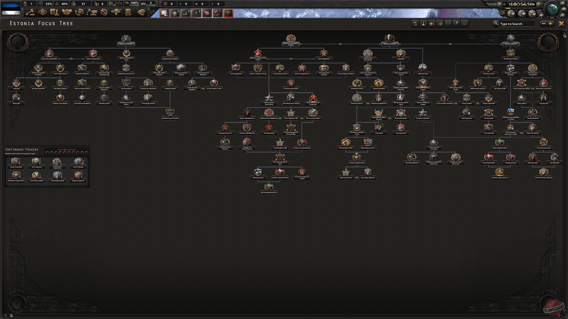 Скриншот из игры Hearts of Iron 4 - 28