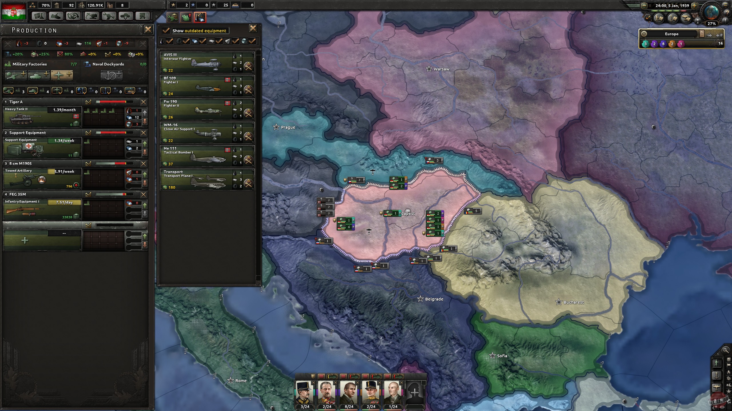 Скриншот из игры Hearts of Iron 4 - 45