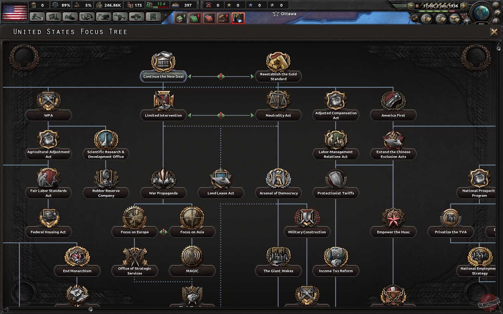 Скриншот из игры Hearts of Iron 4 - 12