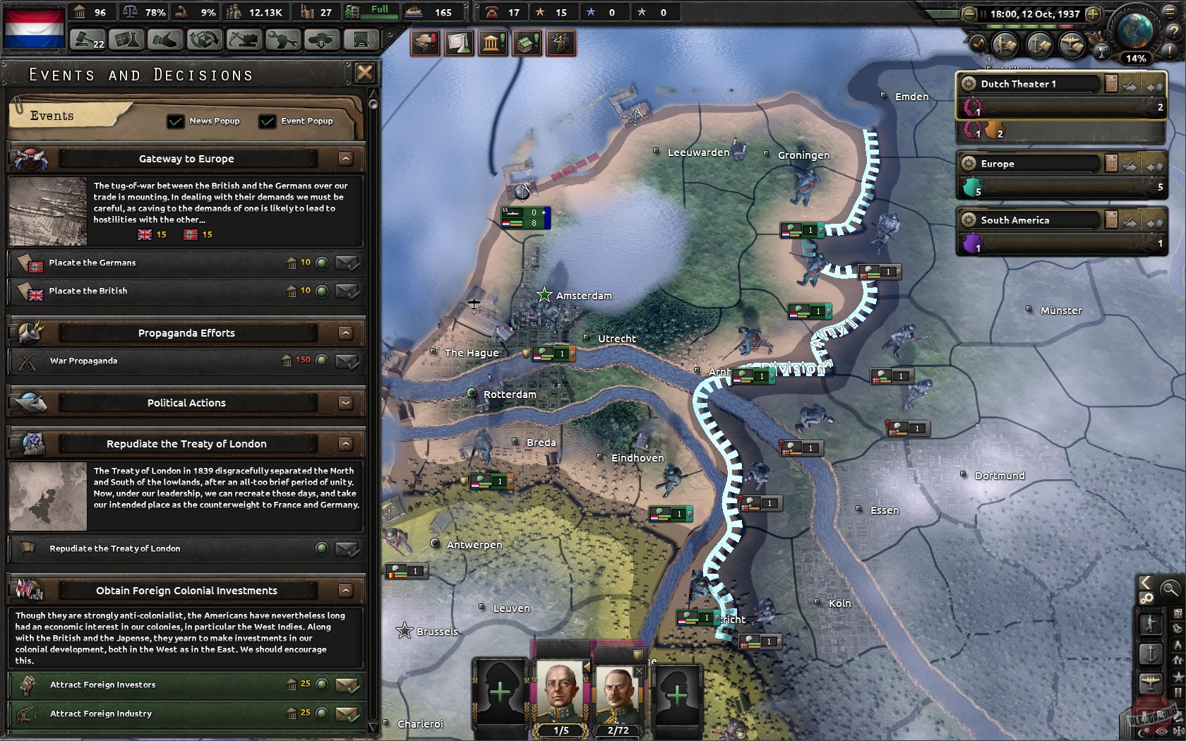 Скриншот из игры Hearts of Iron 4 - 50