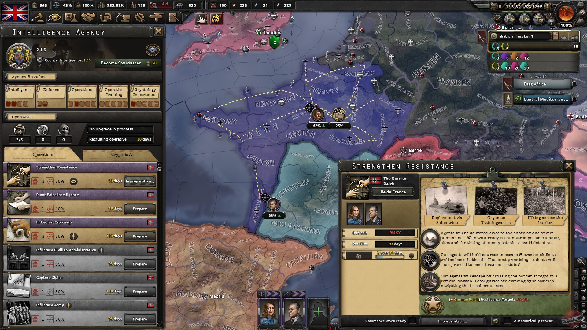 Скриншот из игры Hearts of Iron 4 - 25