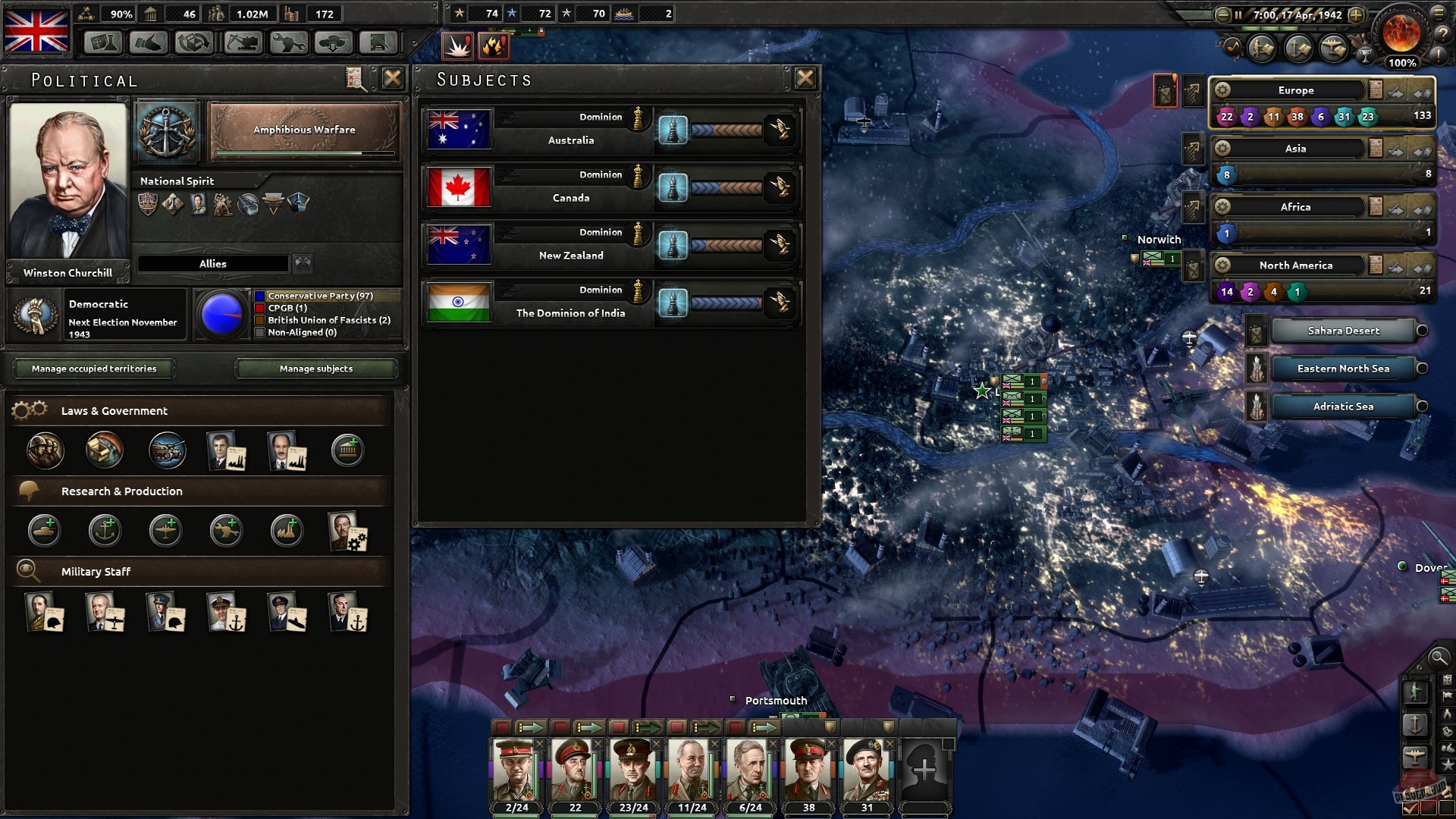 Скриншот из игры Hearts of Iron 4 - 33