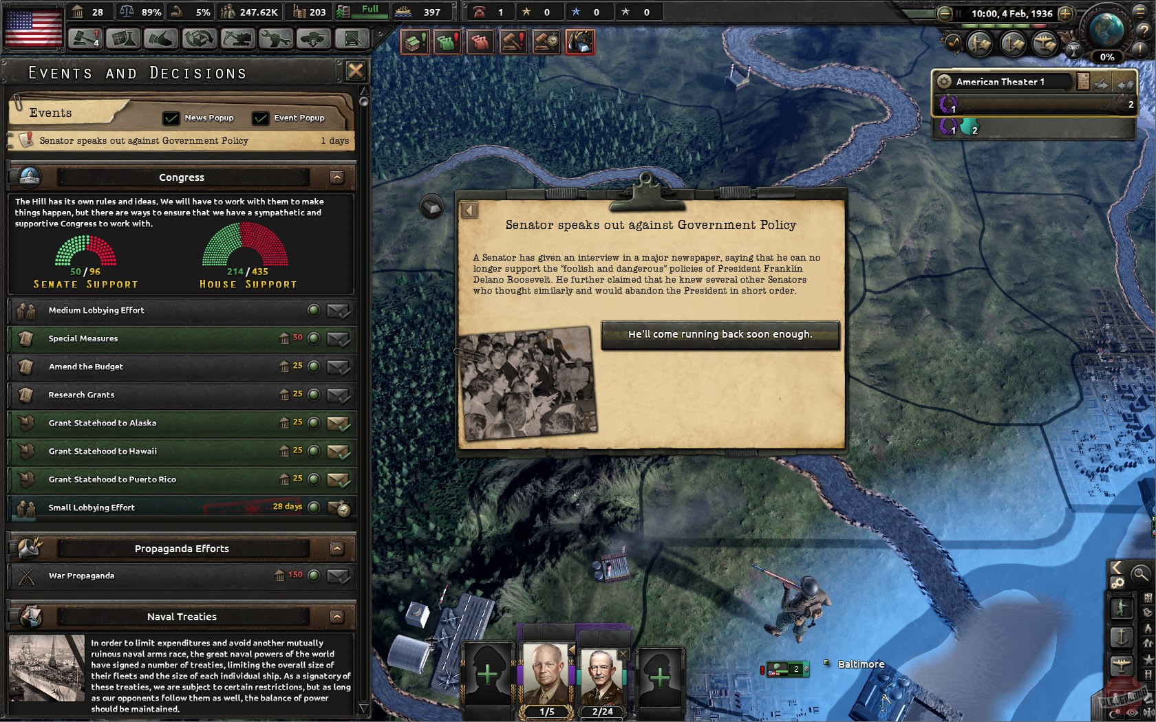 Скриншот из игры Hearts of Iron 4 - 22
