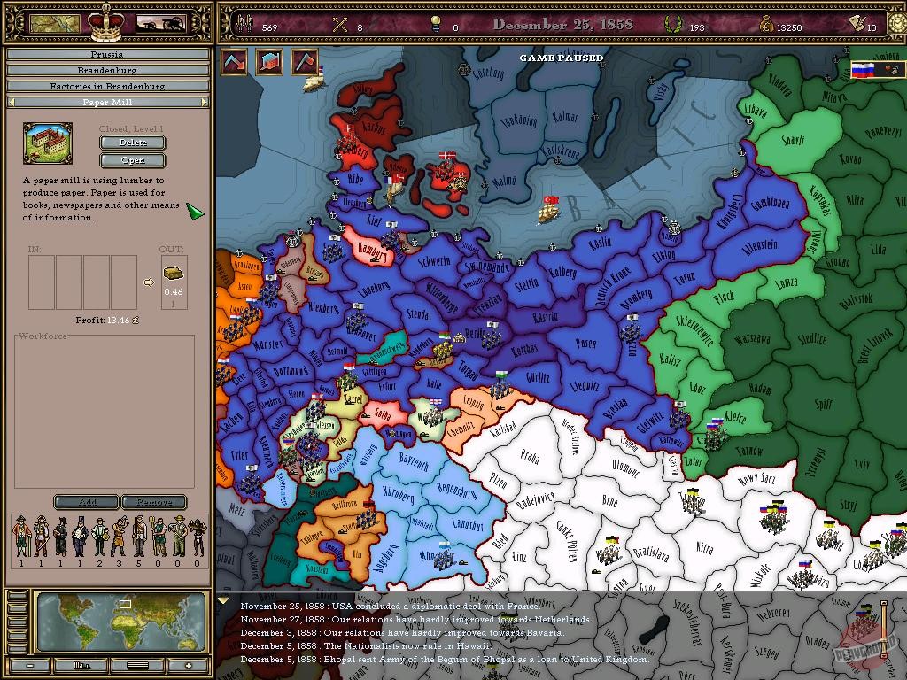 Скриншот из игры Victoria: An Empire Under the Sun - 7
