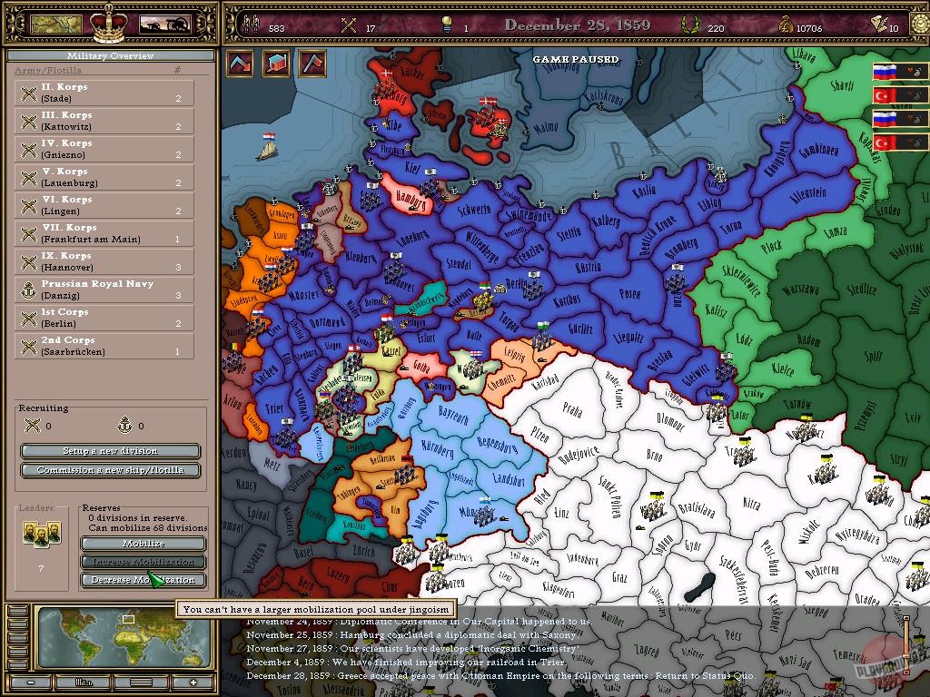Скриншот из игры Victoria: An Empire Under the Sun - 9