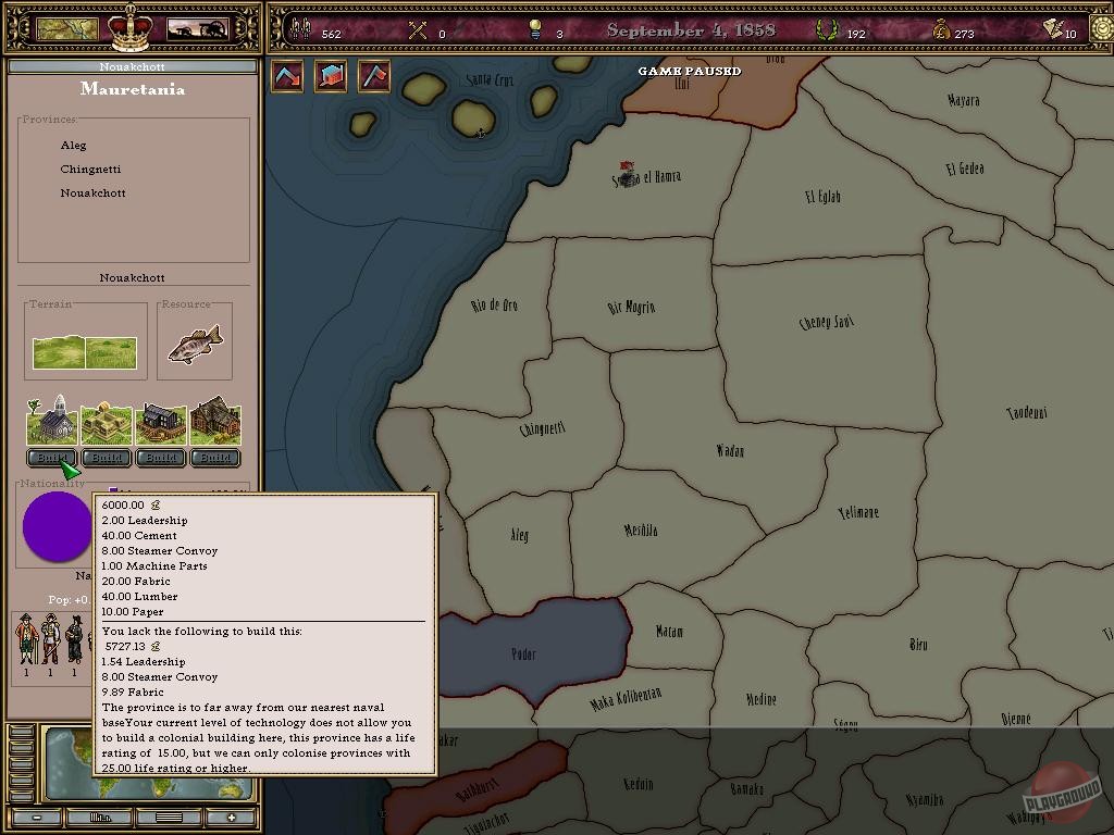 Скриншот из игры Victoria: An Empire Under the Sun - 8