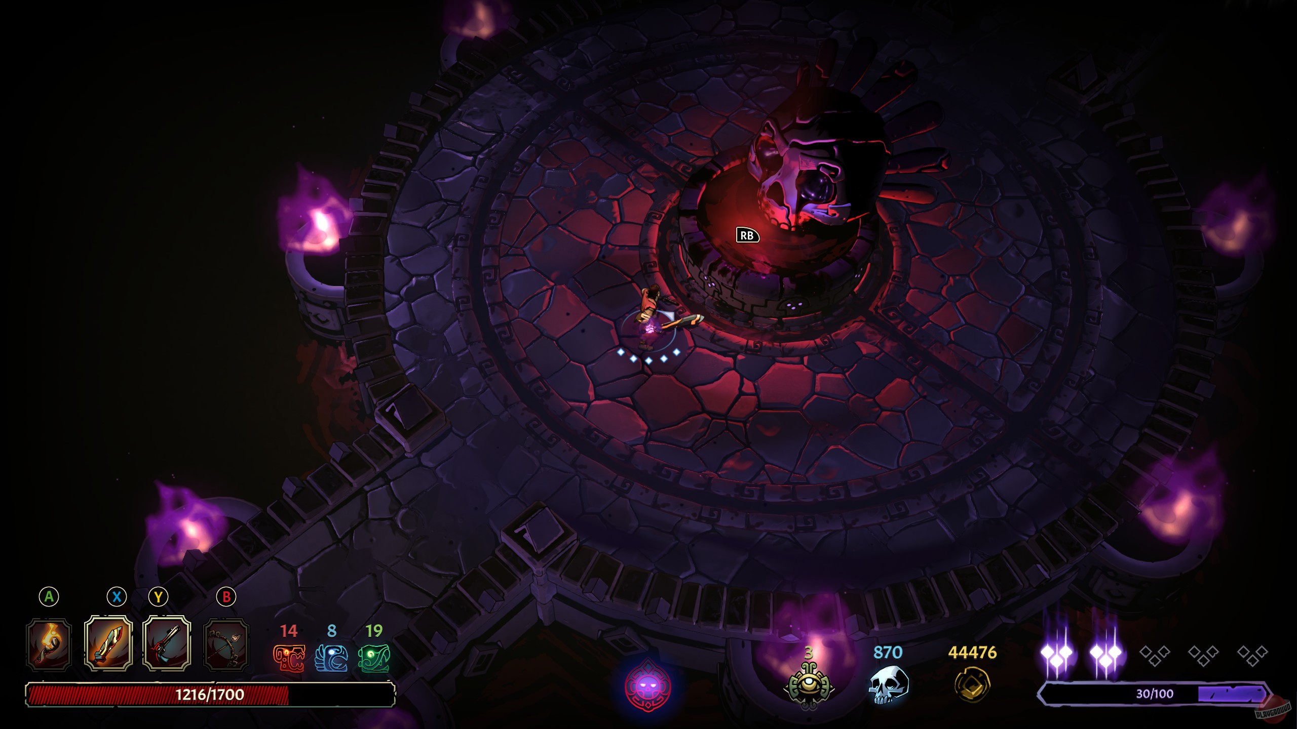 Скриншот из игры Curse of the Dead Gods - 24