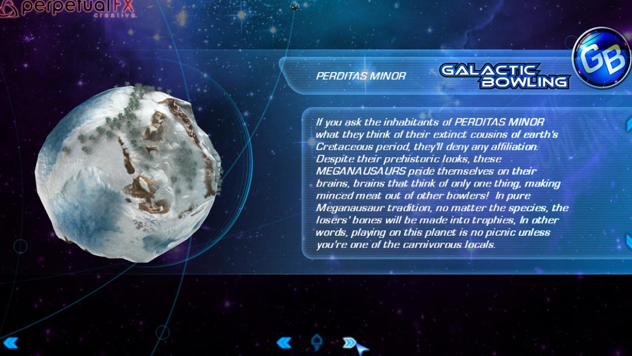 Скриншот из игры Galactic Bowling - 26