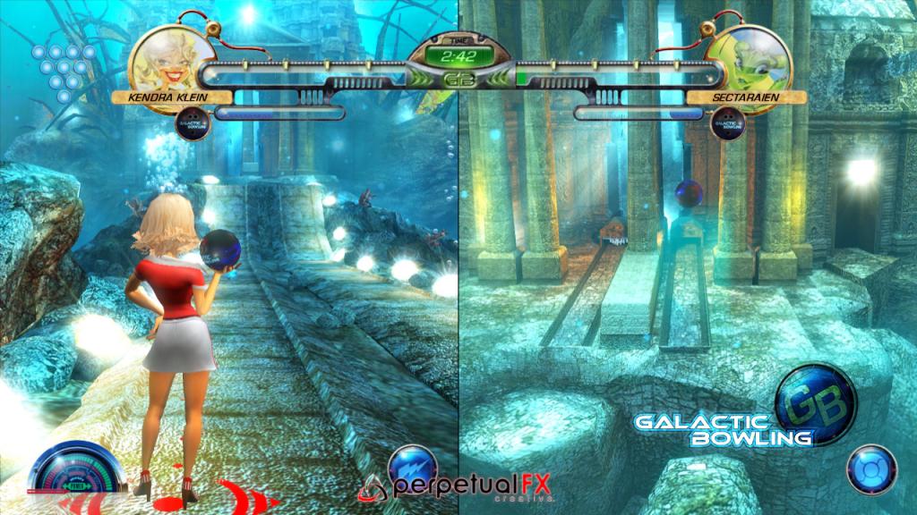 Скриншот из игры Galactic Bowling - 5