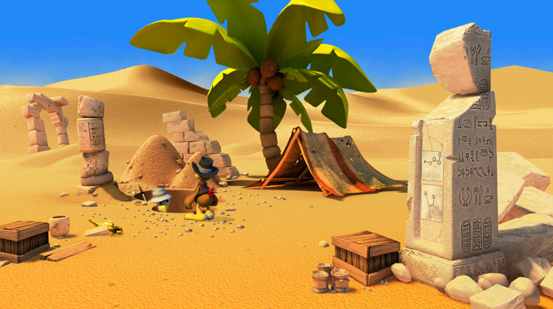 Скриншот из игры Moorhuhn Adventure: Der Schatz des Pharao - 4