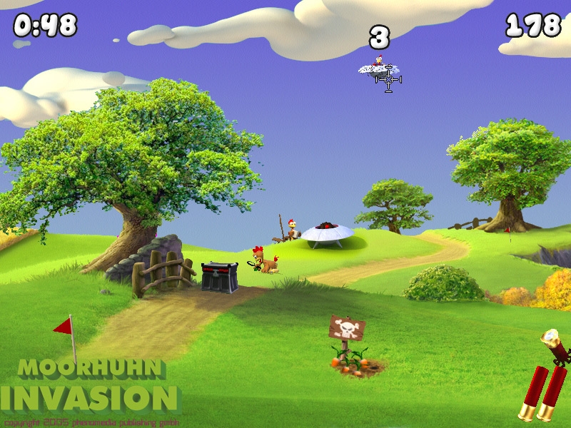 Скриншот из игры Moorhuhn Invasion - 8