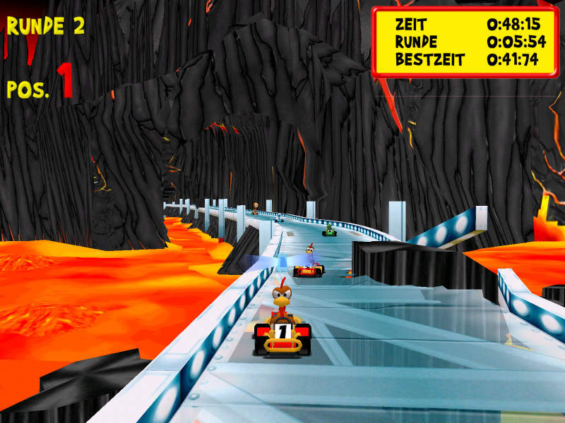 Скриншот из игры Moorhuhn Kart Extra - 17
