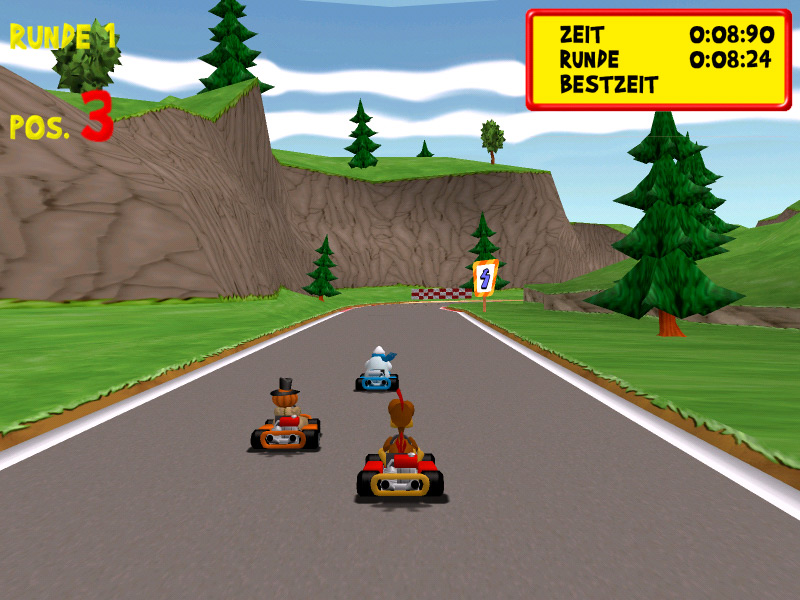 Скриншот из игры Moorhuhn Kart Extra - 20