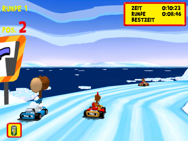 Скриншот из игры Moorhuhn Kart Extra - 19