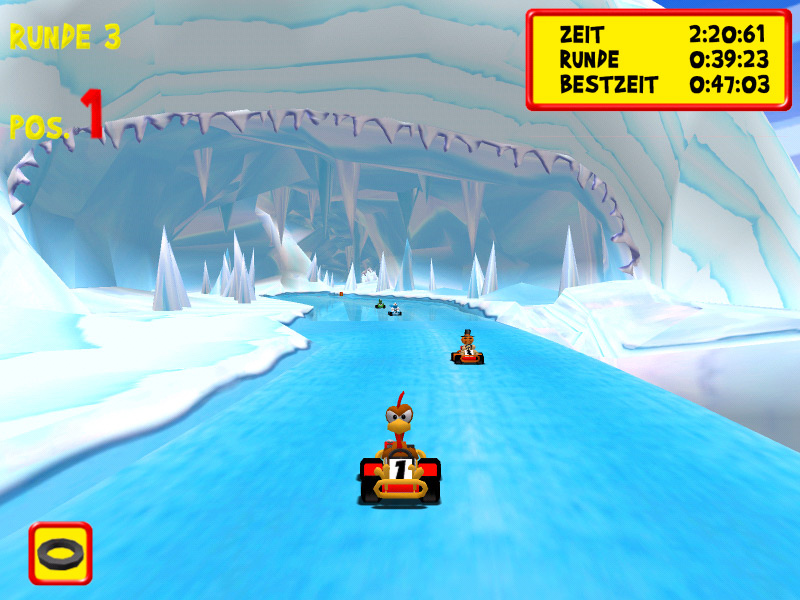 Скриншот из игры Moorhuhn Kart Extra - 14