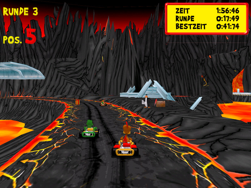 Скриншот из игры Moorhuhn Kart Extra - 6