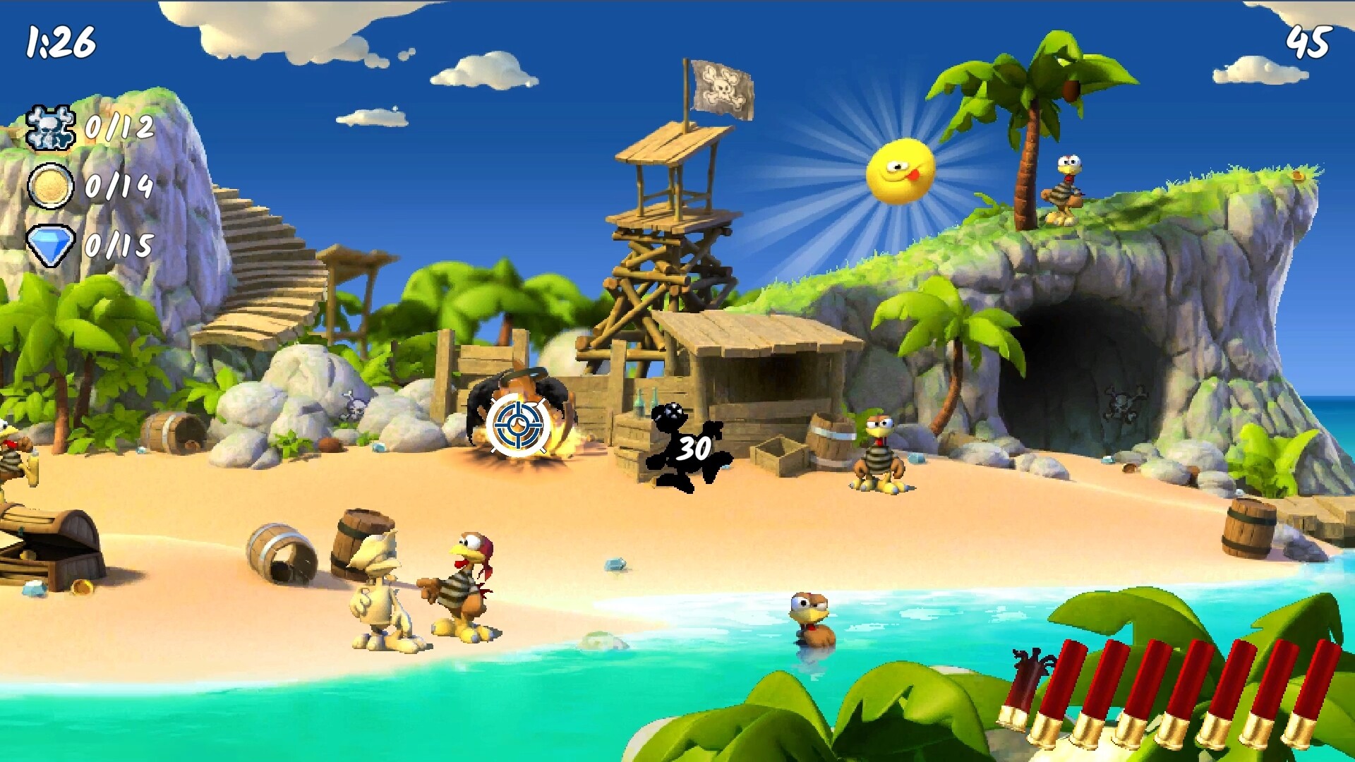 Скриншот из игры Moorhuhn Pirates - 8