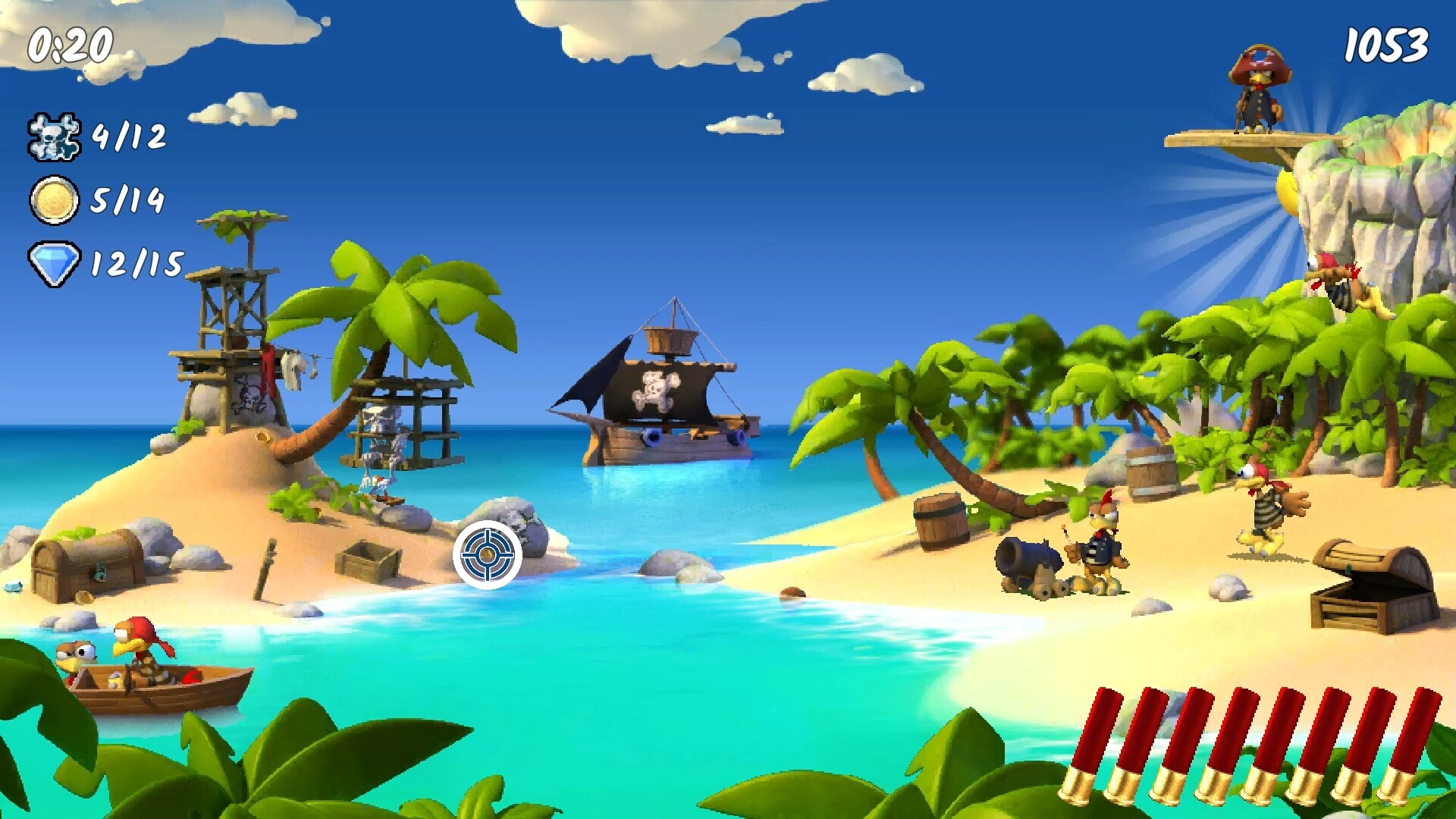 Скриншот из игры Moorhuhn Pirates - 7