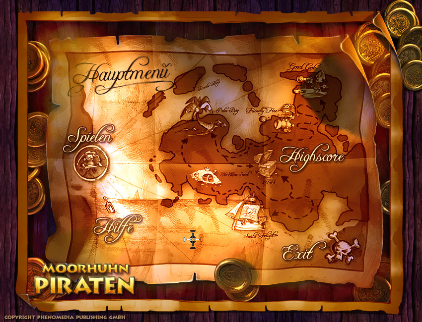 Скриншот из игры Moorhuhn Pirates - 5