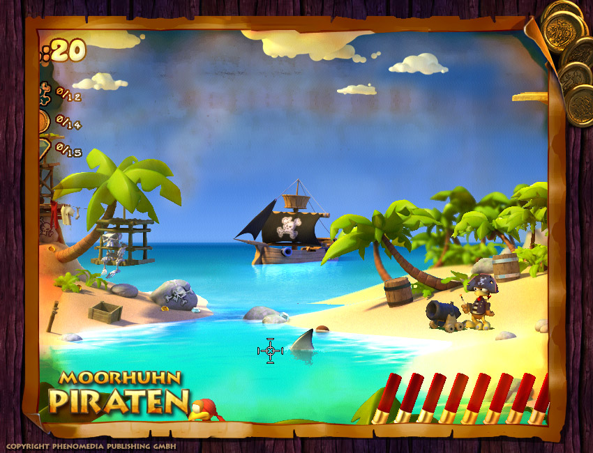 Скриншот из игры Moorhuhn Pirates - 6