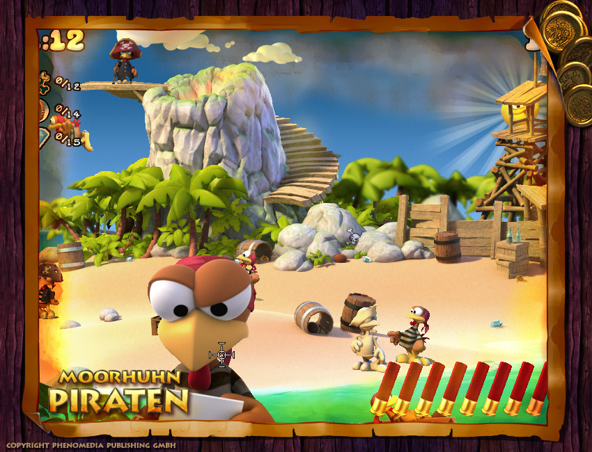 Скриншот из игры Moorhuhn Pirates - 12