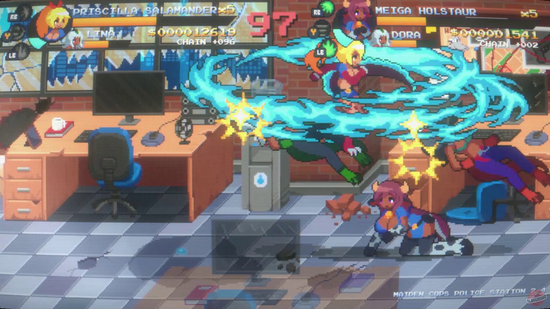 Скриншот из игры Maiden Cops - 4