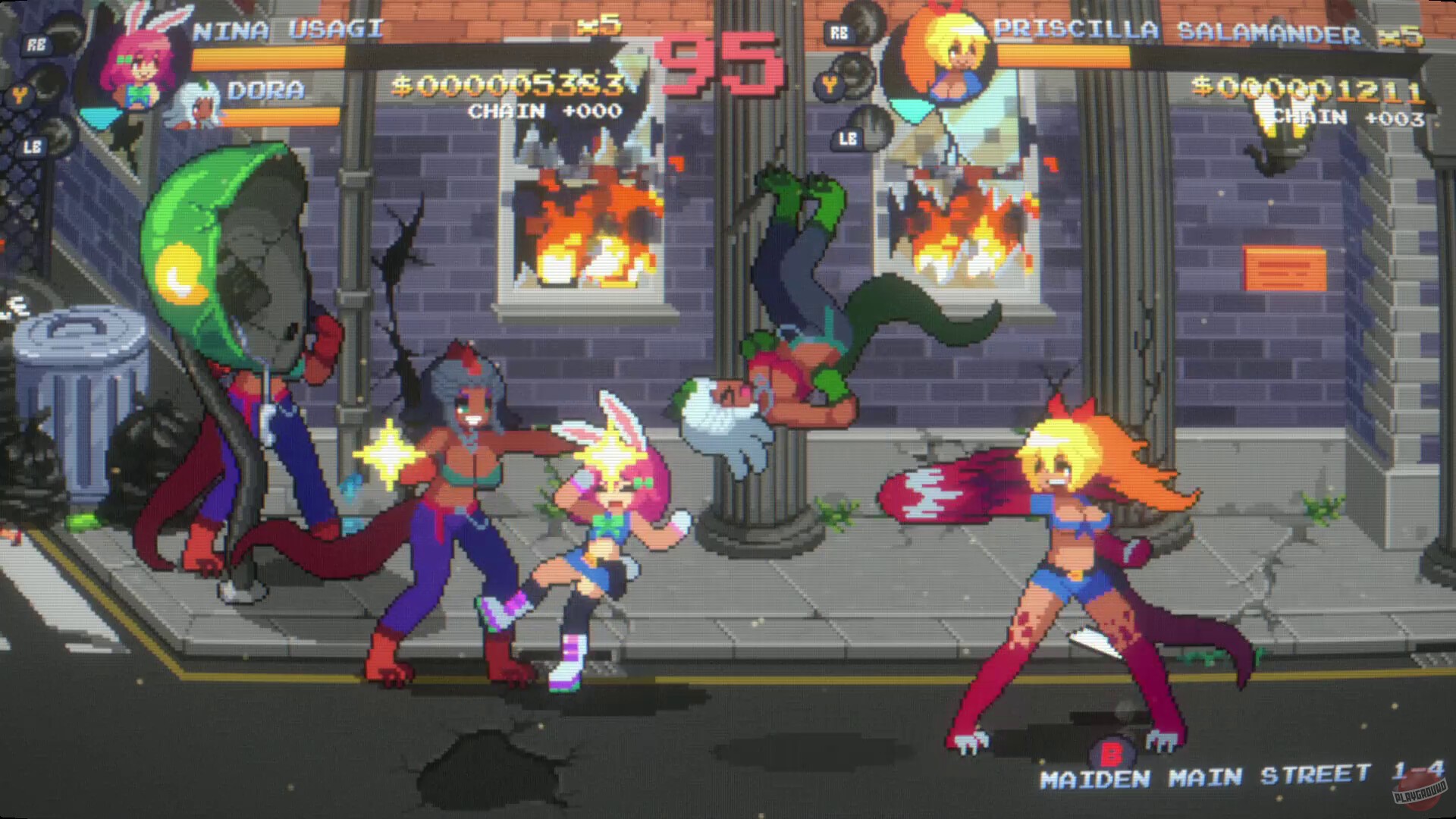 Скриншот из игры Maiden Cops - 3