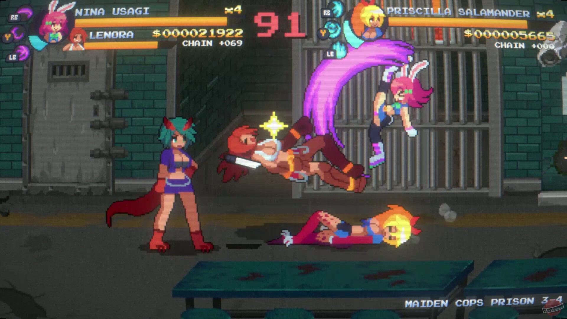 Скриншот из игры Maiden Cops - 8