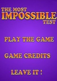 Обложка игры The Impossible Test