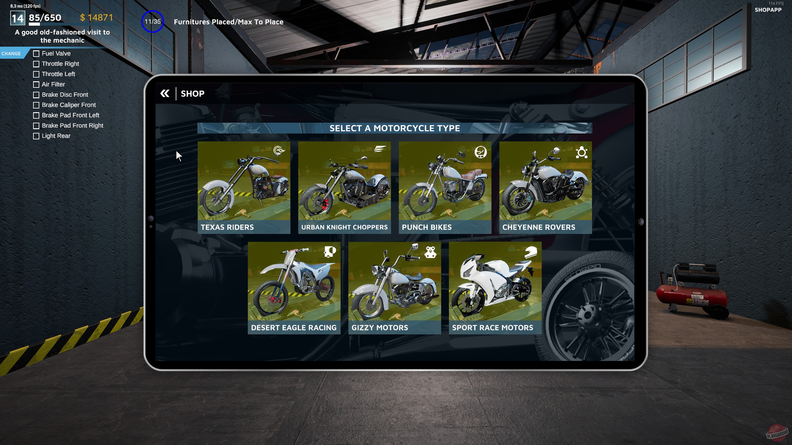 Скриншот из игры Motorcycle Mechanic Simulator 2021 - 110