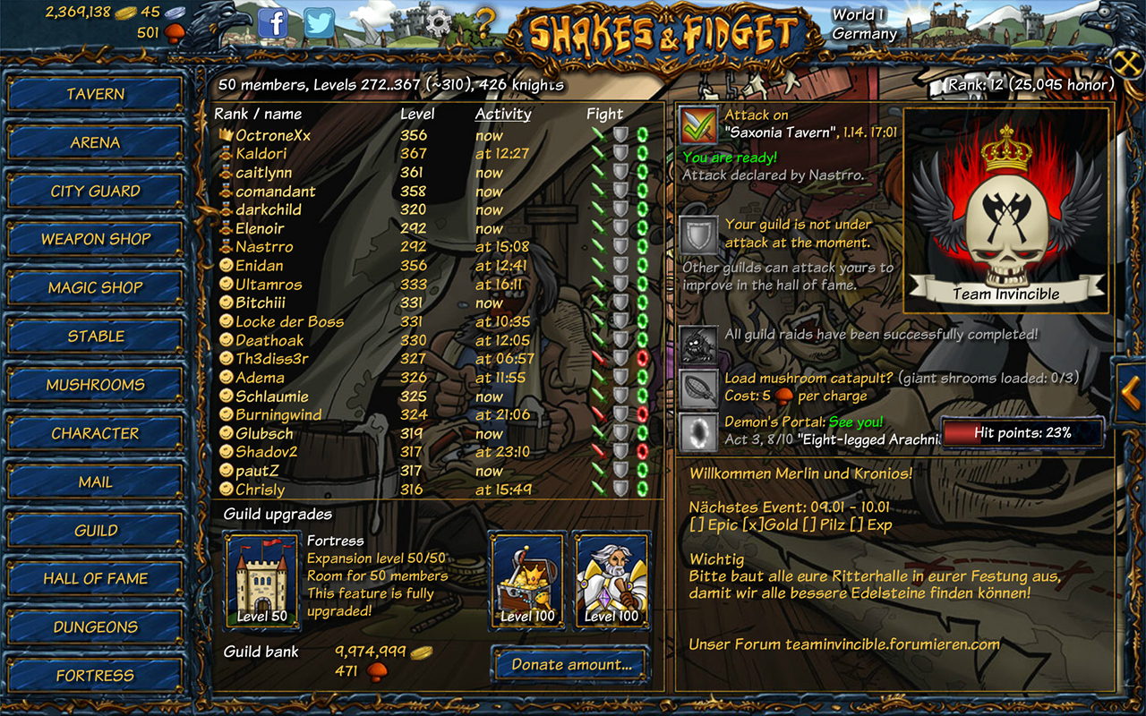 Скриншот из игры Shakes and Fidget - 22