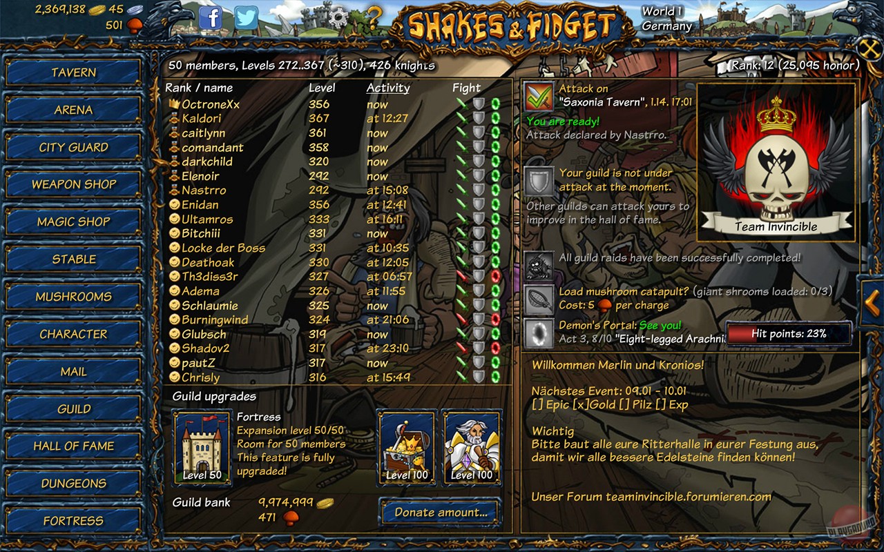 Скриншот из игры Shakes and Fidget - 21