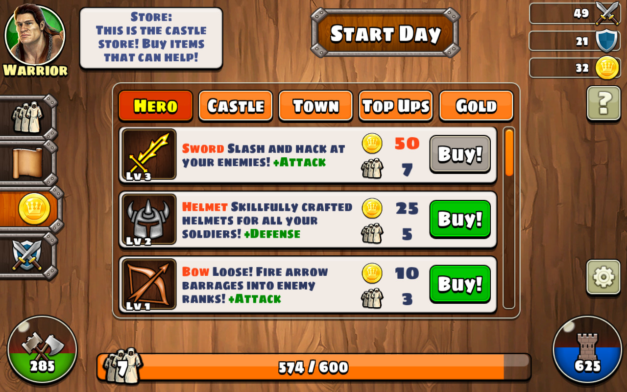 Скриншот из игры Age of Castles: Warlords - 18