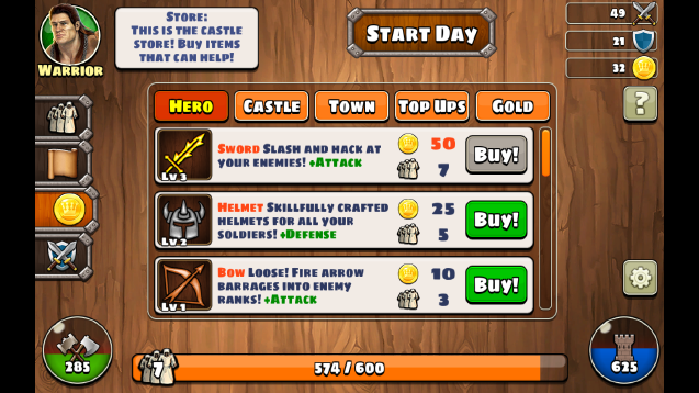 Скриншот из игры Age of Castles: Warlords - 5