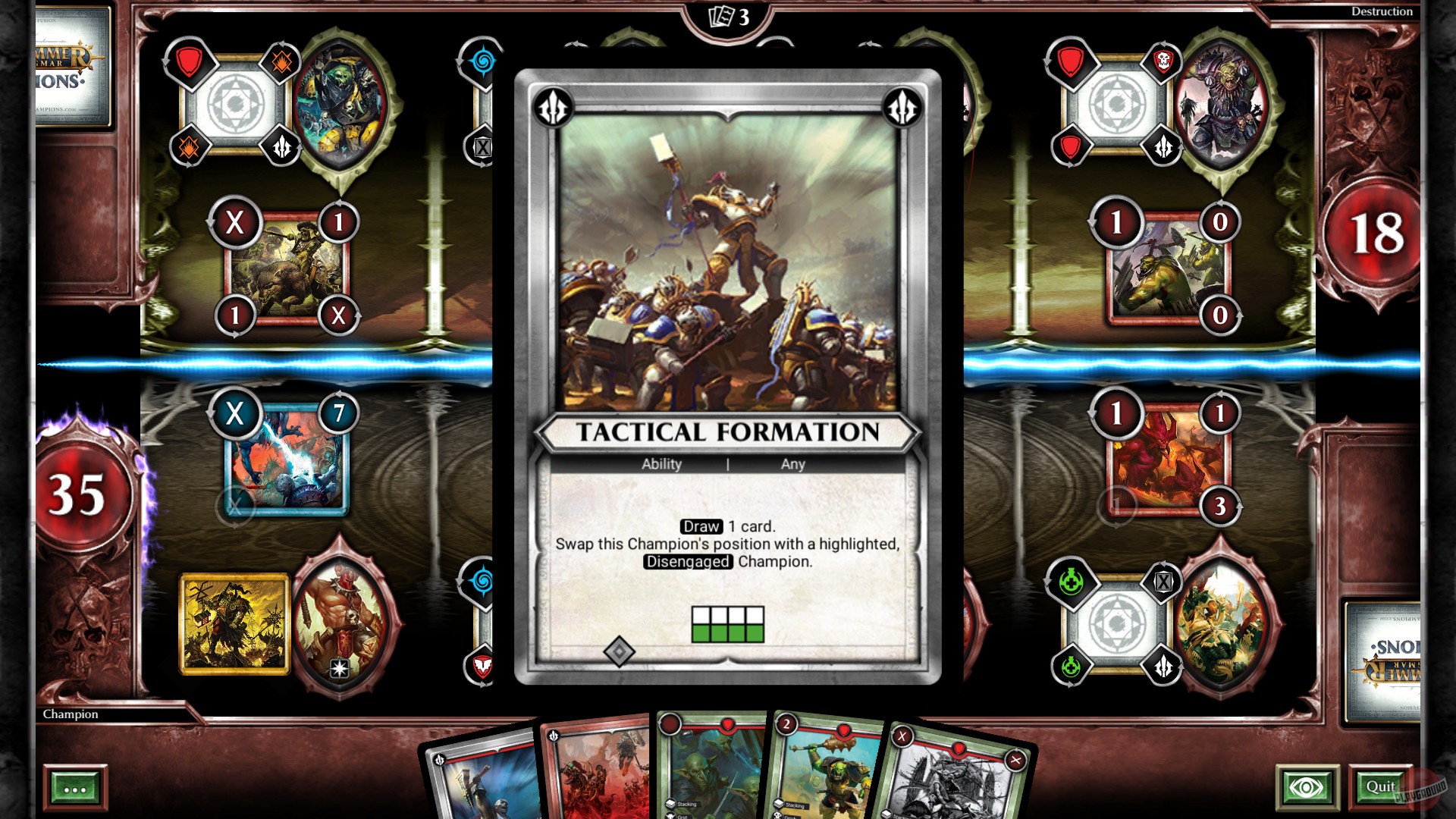 Скриншот из игры Warhammer: Age of Sigmar Champions - 3