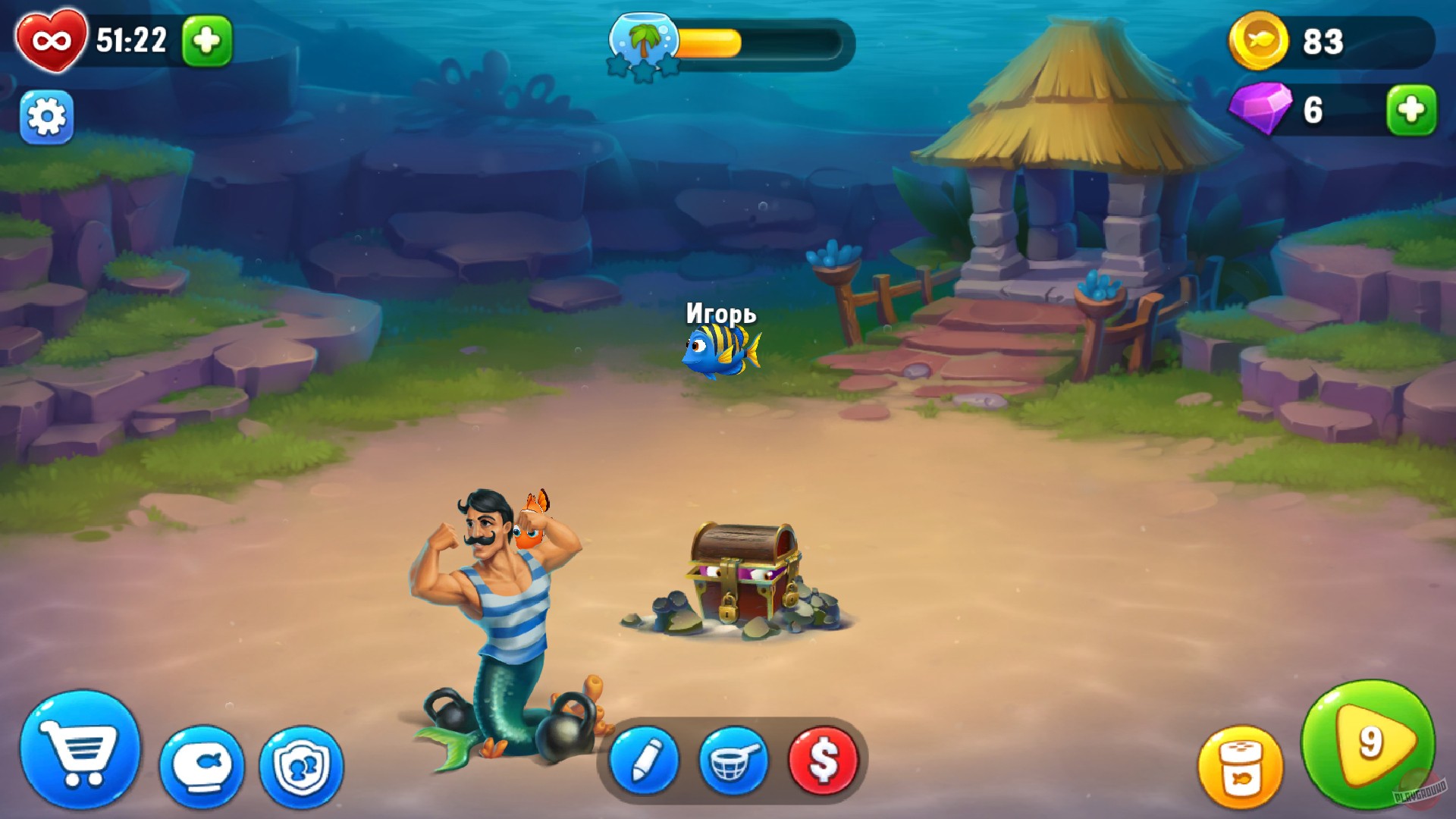 Скриншот из игры Fishdom - 16