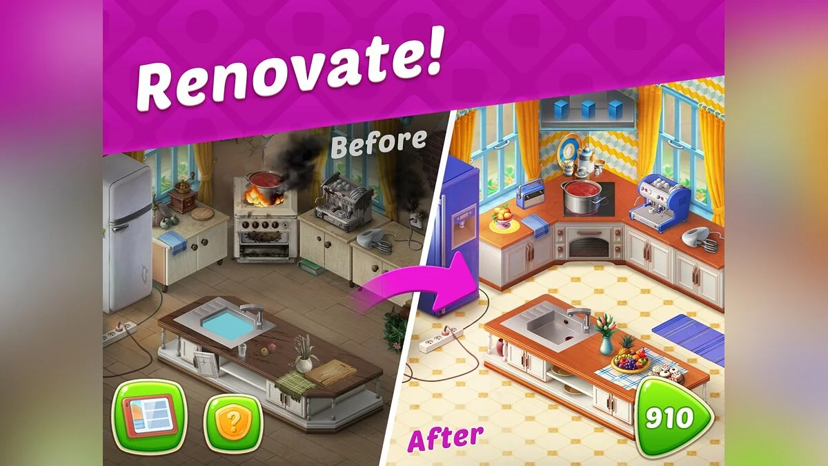 Скриншот из игры Homescapes - 11