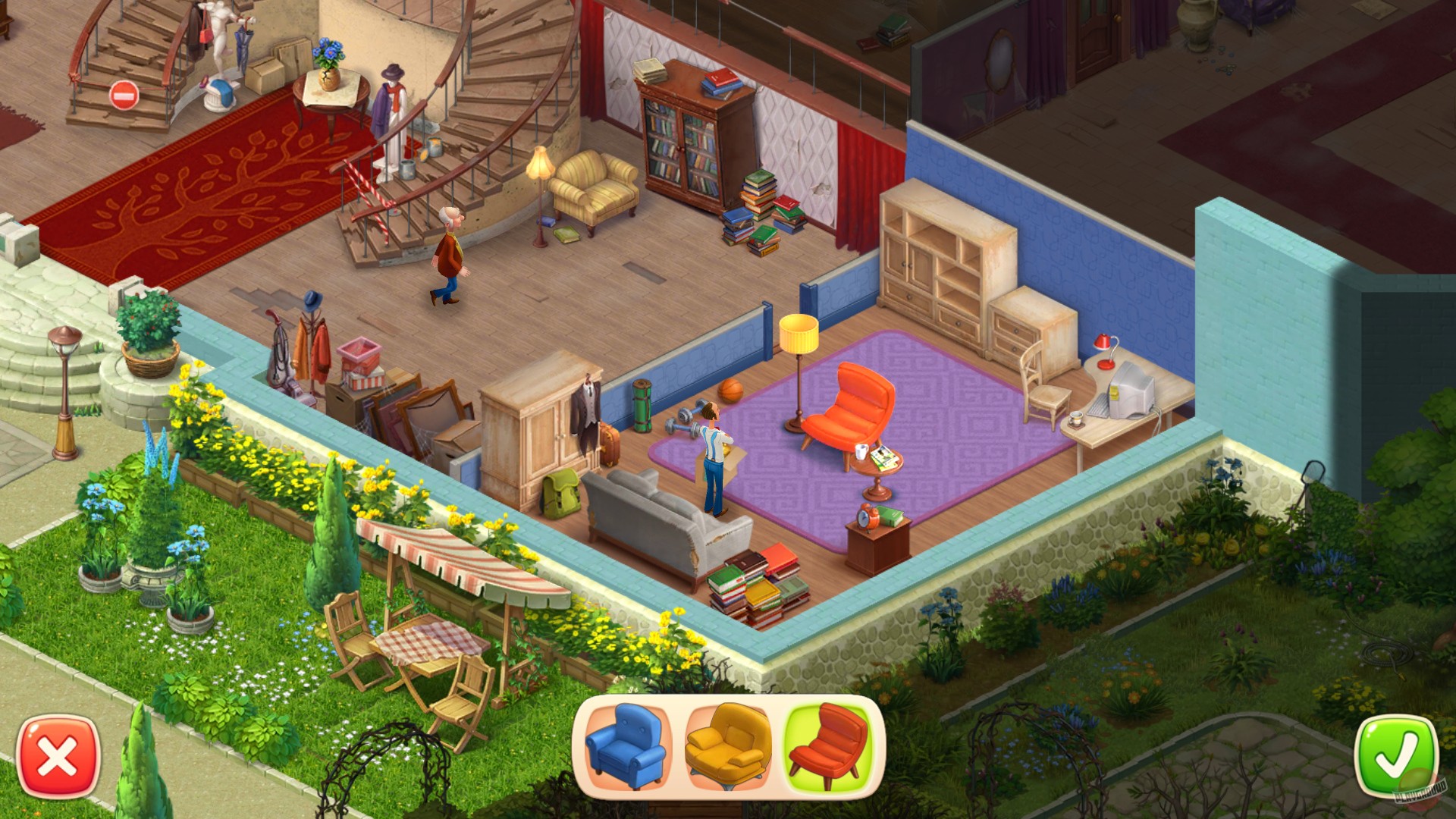 Скриншот из игры Homescapes - 73