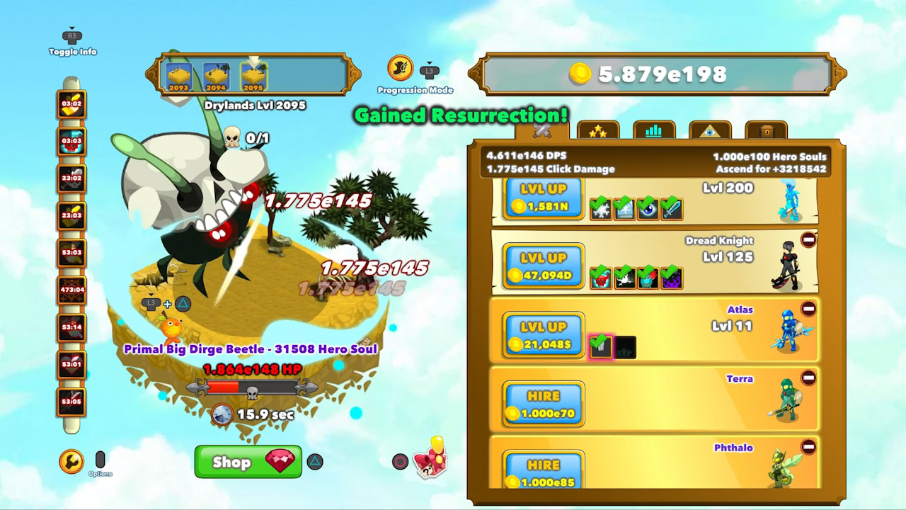 Скриншот из игры Clicker Heroes - 31