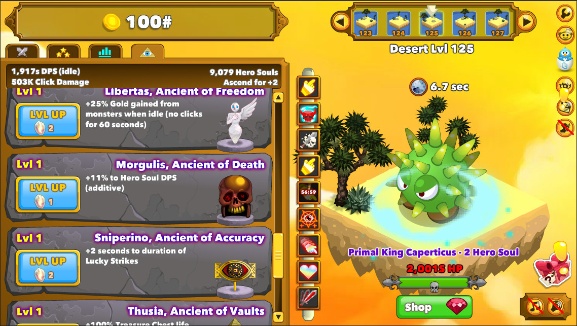 Скриншот из игры Clicker Heroes - 14