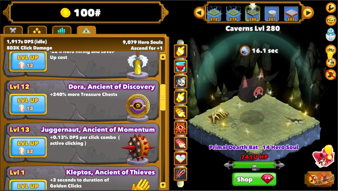 Скриншот из игры Clicker Heroes - 15