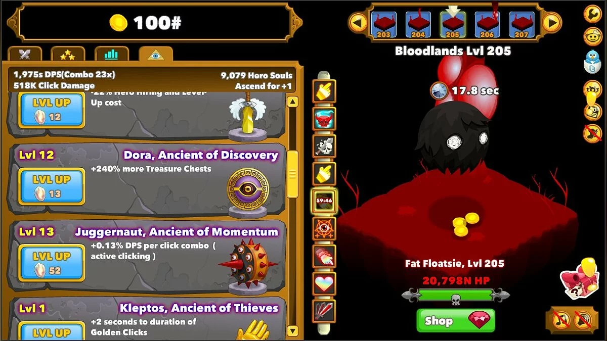 Скриншот из игры Clicker Heroes - 27