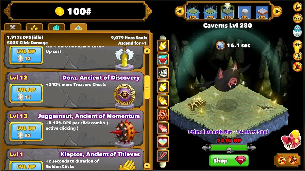 Скриншот из игры Clicker Heroes - 25