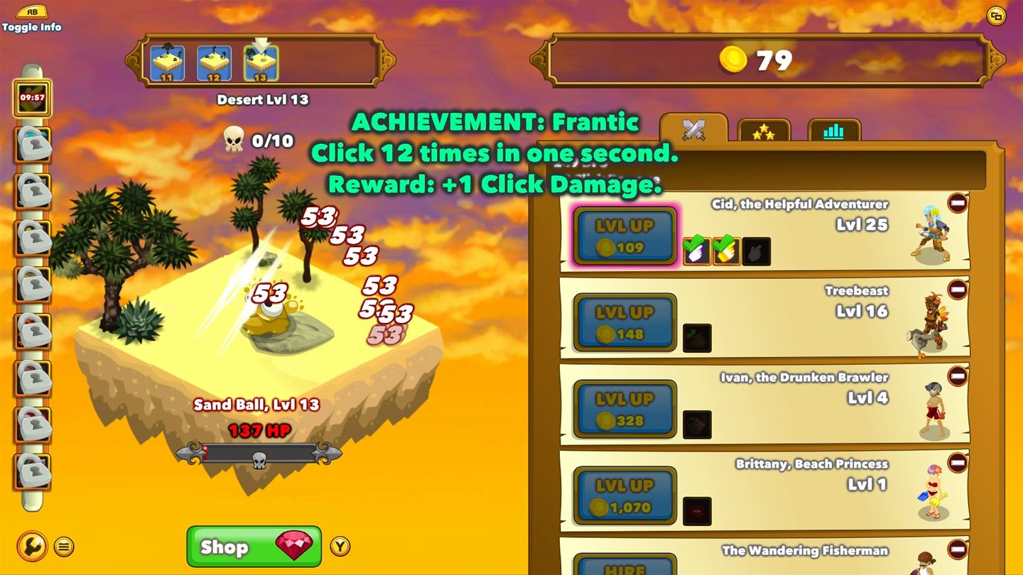 Скриншот из игры Clicker Heroes - 50
